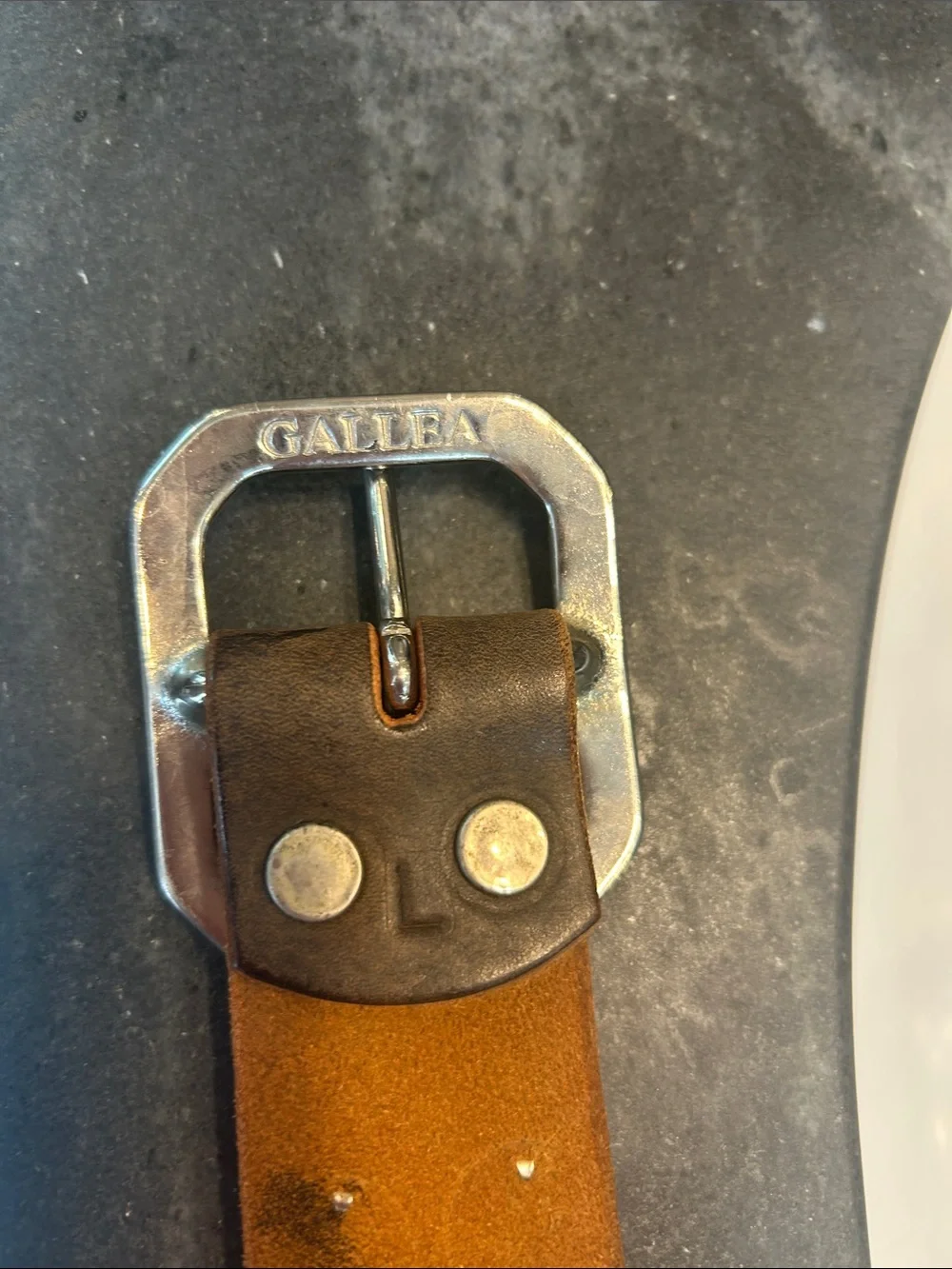 Jeff Gallea Studded Leather Belt